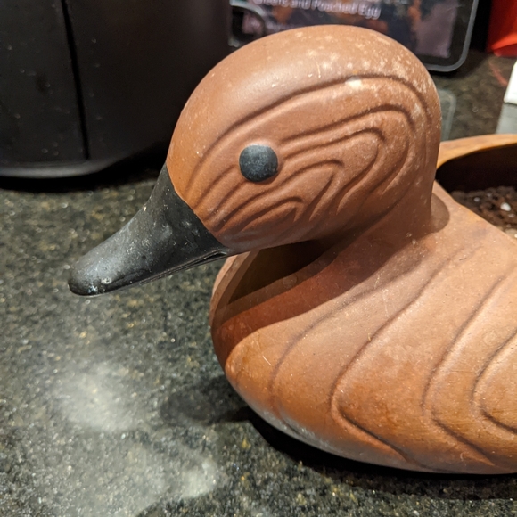 Vintage pet duck planter, pottery. Pets - Picture 4 of 7
